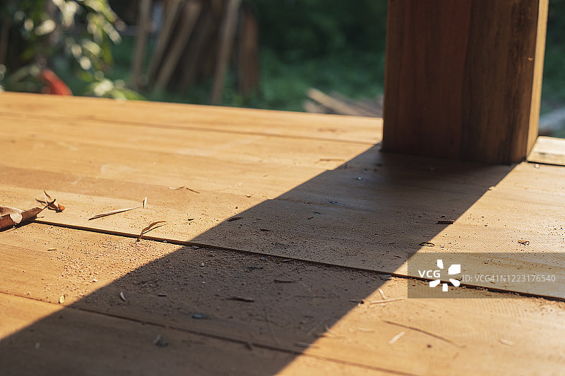 木杆的影子，木质背景图片素材