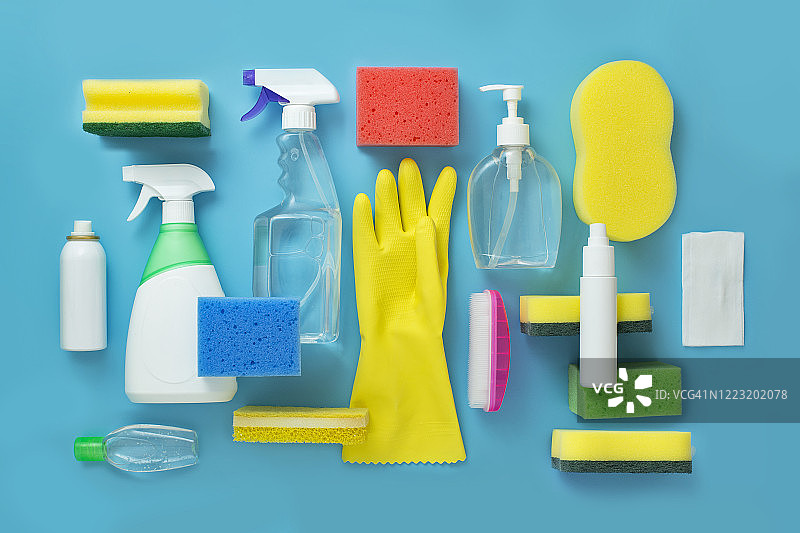 新冠医疗和消毒清洁产品图片素材
