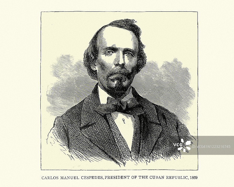 古巴革命英雄卡洛斯·曼努埃尔·德·塞佩德斯图片素材