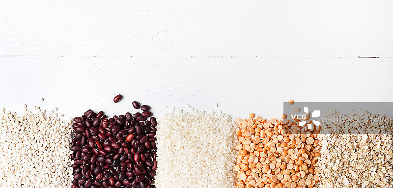 多种谷物banner（不同颜色大米纹理特写）图片素材