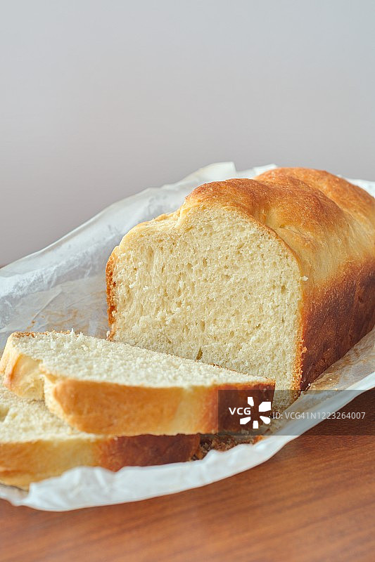 自制白面包切片图片素材