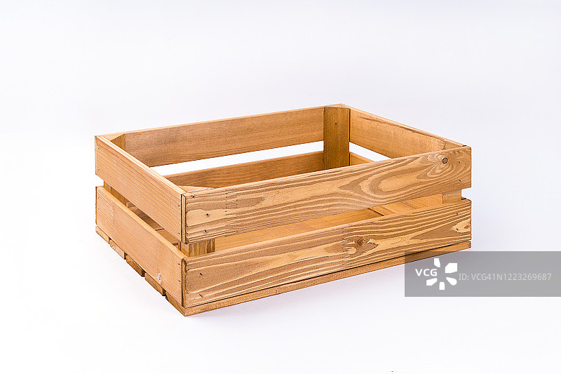 松木板储物木箱图片素材