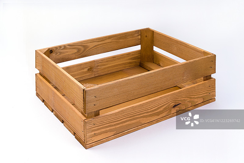 松木板储物木箱图片素材
