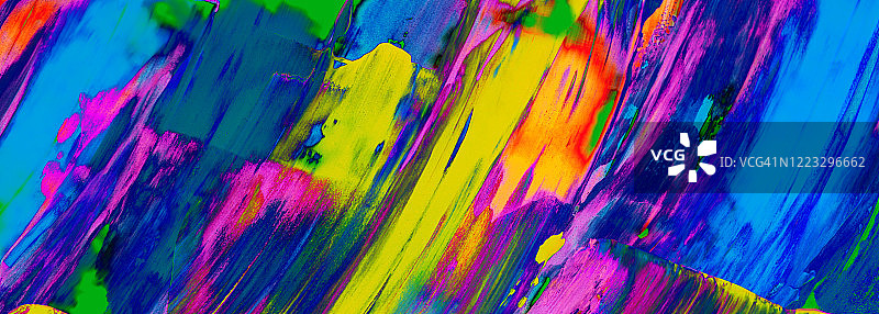 彩色油漆笔触图片素材