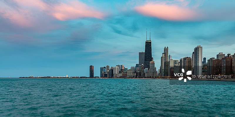 芝加哥天际线图片素材