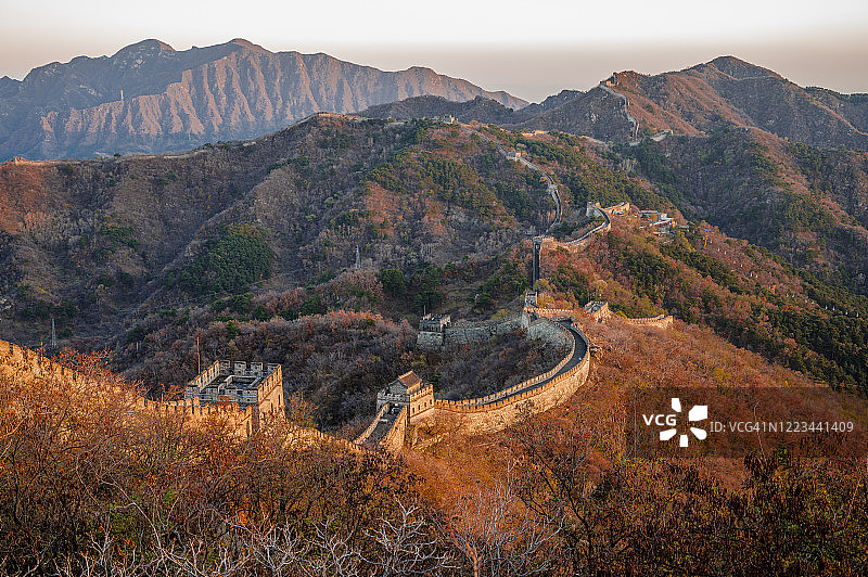 怀柔长城图片素材