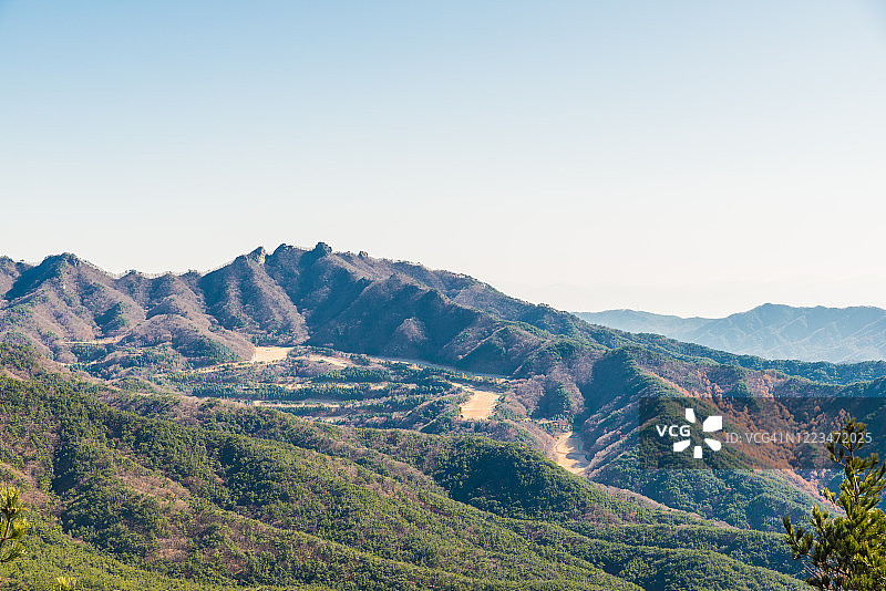 韩国大邱八公山秋景图片素材