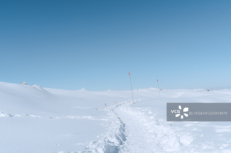 韩国济州岛汉拿山冬季景观图片素材