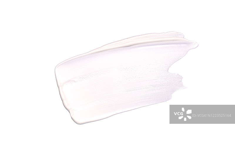 白色乳霜涂抹图片素材