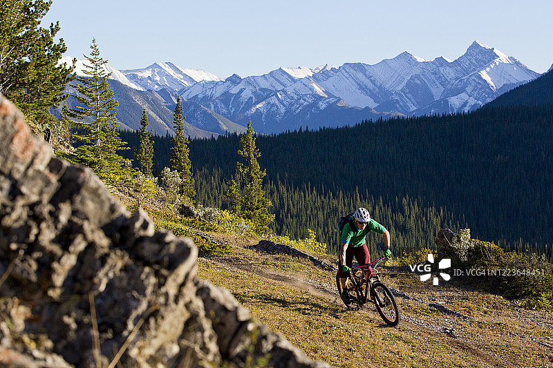 山地自行车探险图片素材