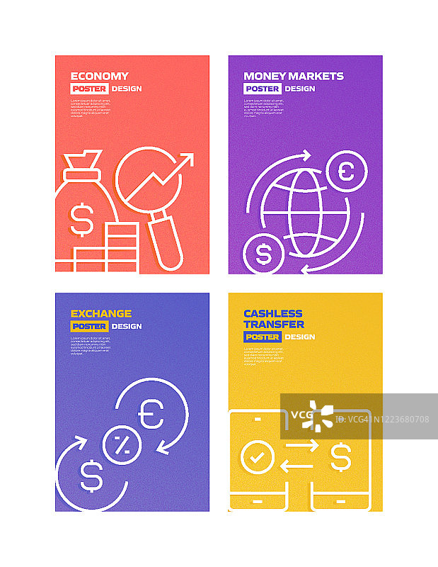 经济和金融概念矢量插图图片素材