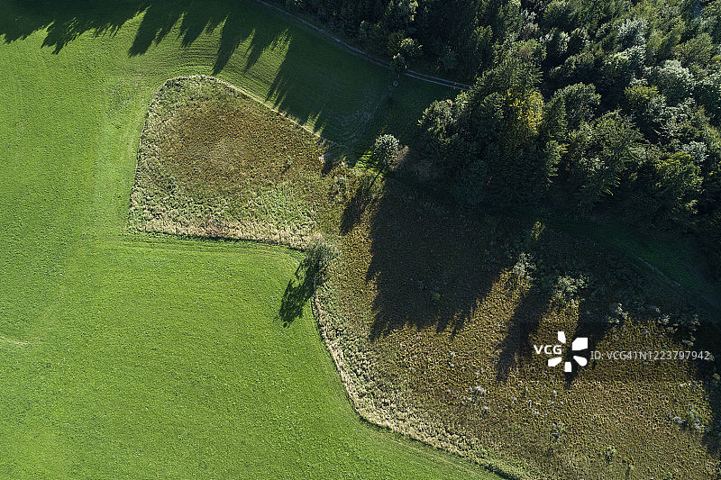 乡村田园风光航拍图片素材