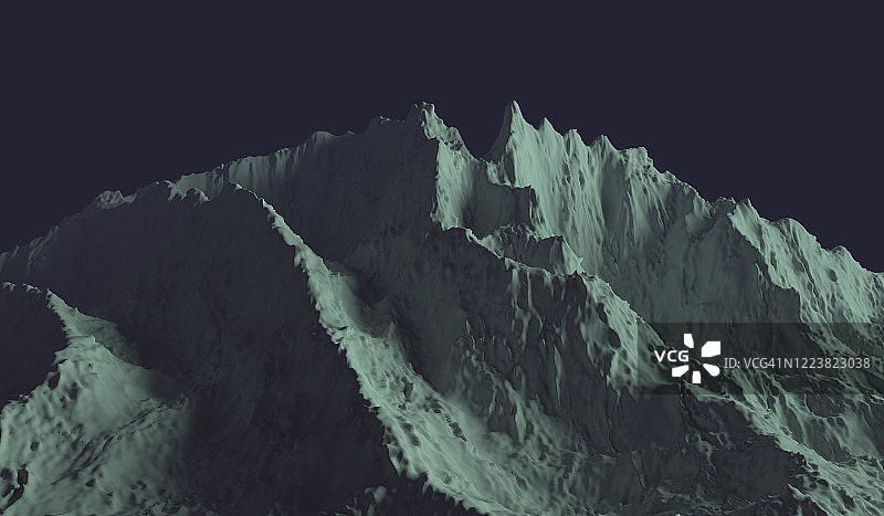 外星球的山脉图片素材