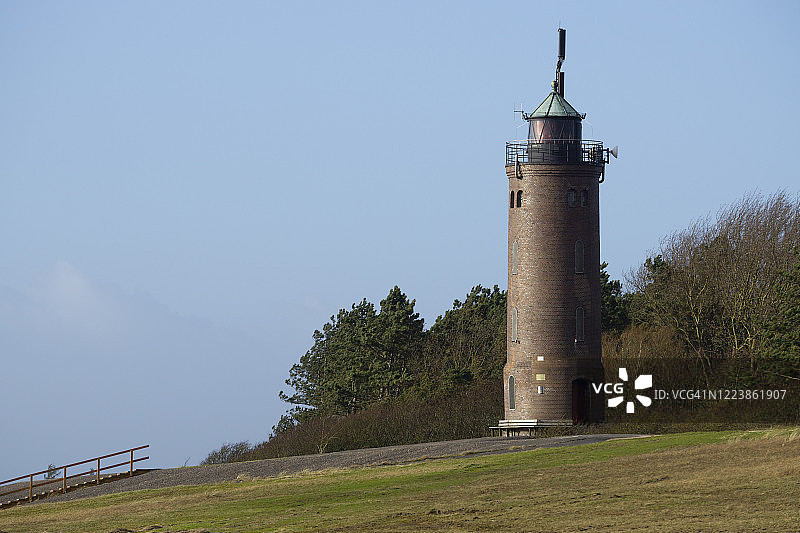 德国石勒苏益格-荷尔斯泰因圣彼得-奥尔丁：圣彼得-博尔灯塔图片素材