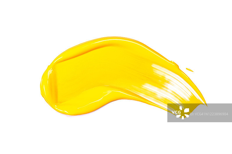 黄色化妆品涂抹痕迹图片素材