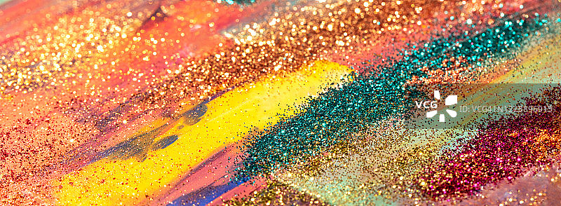 彩色油漆笔触图片素材