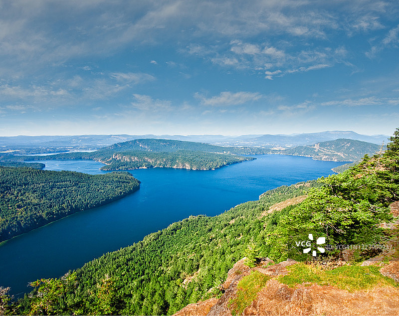 从麦克斯韦尔山看到的伯戈因湾图片素材