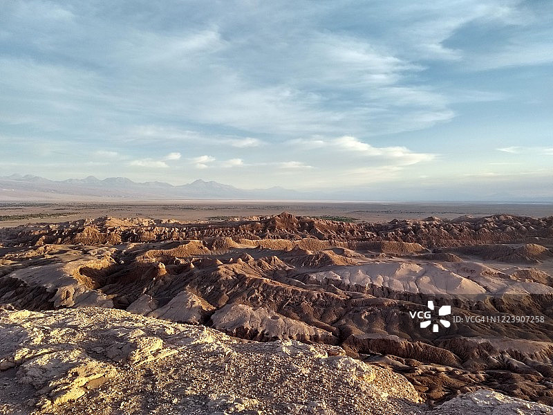 智利阿塔卡马沙漠 - 月亮谷图片素材