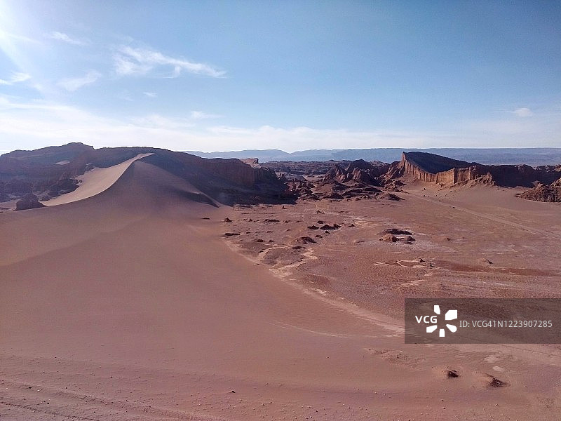 智利阿塔卡马沙漠 - 月亮谷图片素材