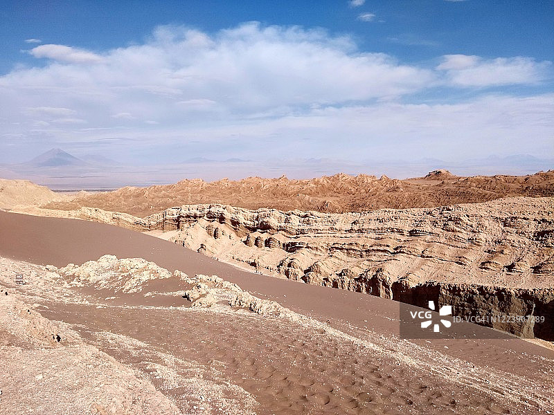 智利阿塔卡马沙漠 - 月亮谷图片素材