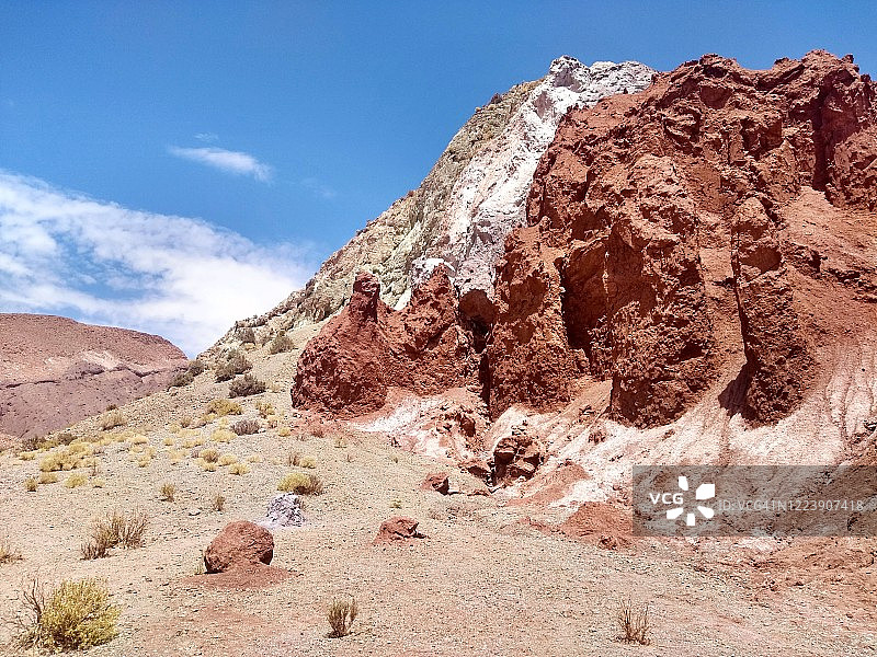 智利阿塔卡马沙漠 - 彩虹谷图片素材