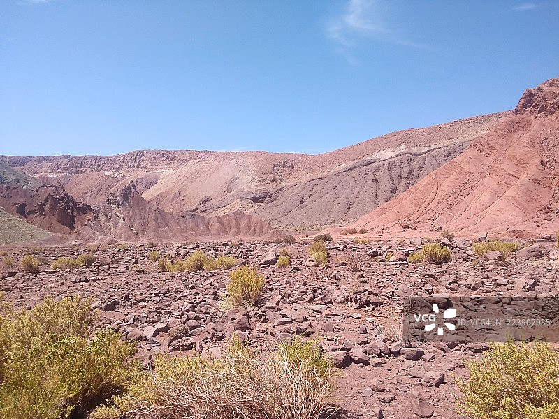 智利阿塔卡马沙漠 - 月亮谷图片素材