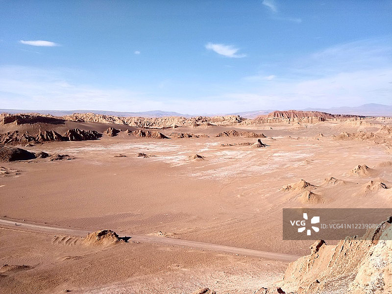 智利阿塔卡马沙漠 - 月亮谷图片素材
