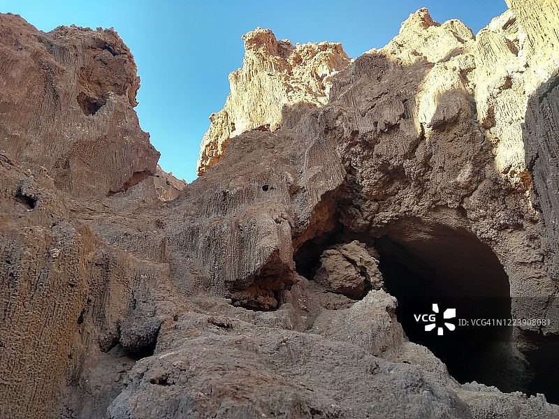 智利阿塔卡马沙漠 - 月亮谷图片素材