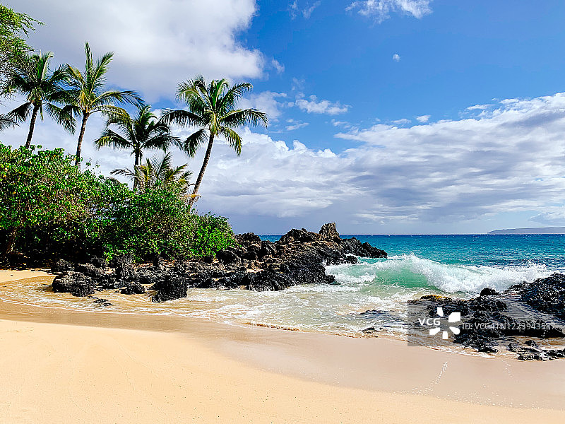马凯纳海湾，夏威夷图片素材