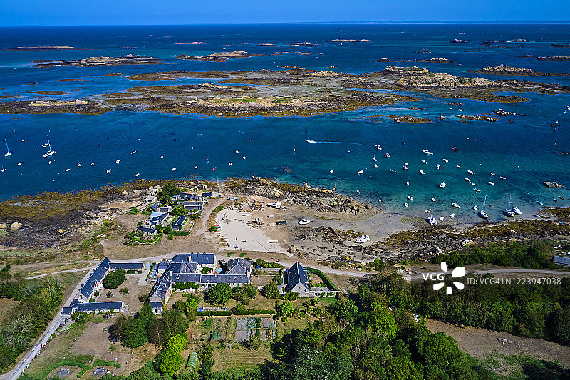 法国诺曼底芒什省肖赛群岛图片素材