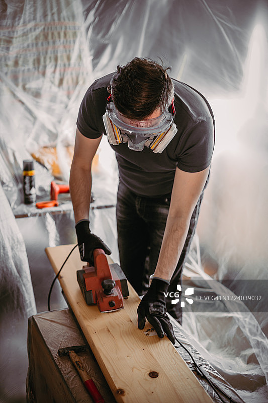 木匠和油漆工的休息时间图片素材