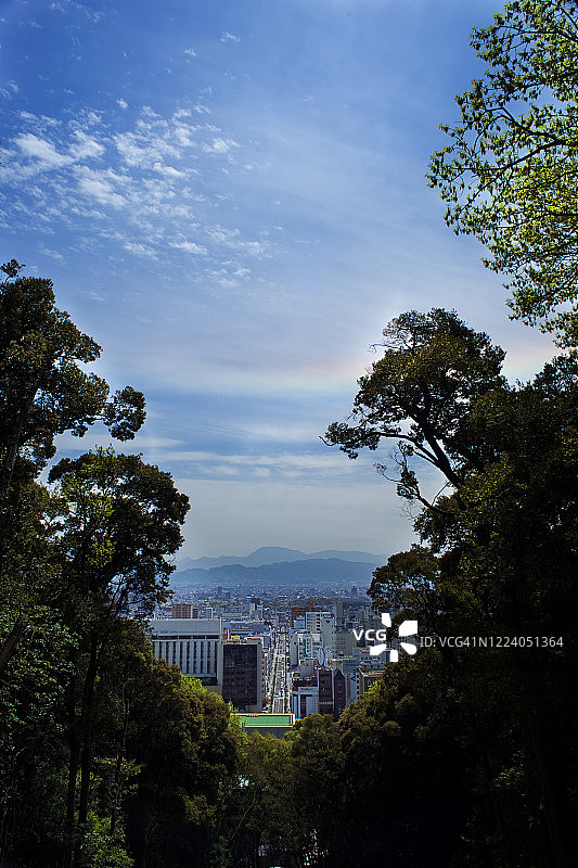 日本四国松山市城市景观图片素材