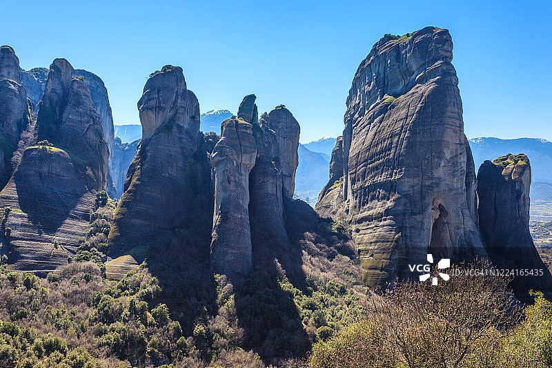 迈泰奥拉的巨石图片素材