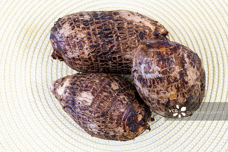 食物展示中的芋头图片素材