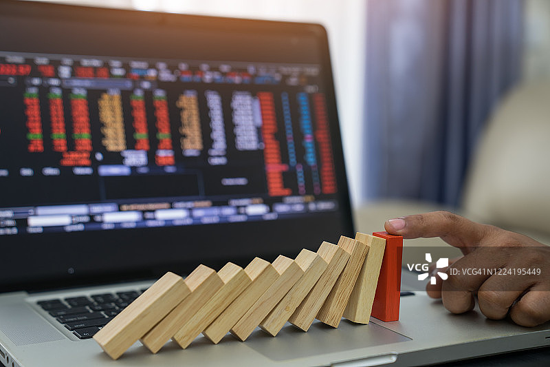 商业风险保险，股市概念图片素材