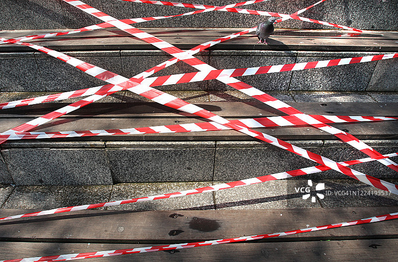 保持社交距离，预防新型冠状病毒图片素材