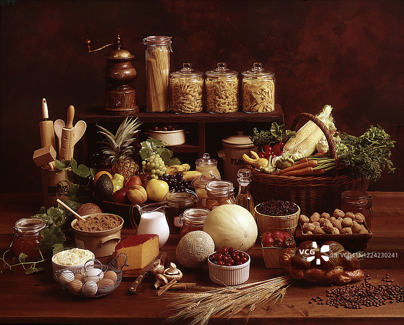 水果和蔬菜什锦图片素材