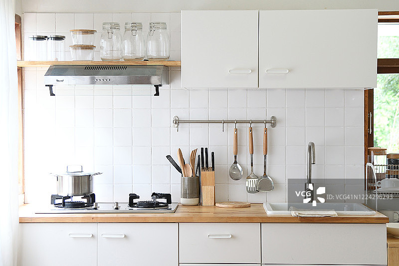 现代厨房房间图片素材