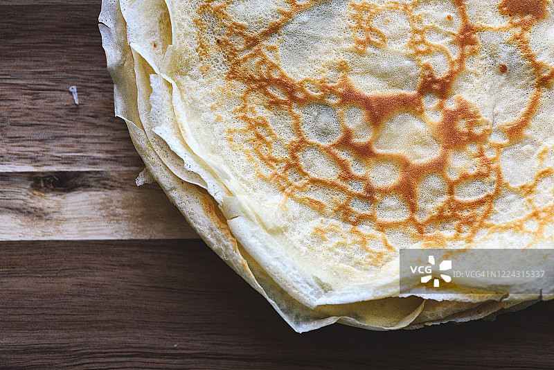 一叠法式薄饼图片素材