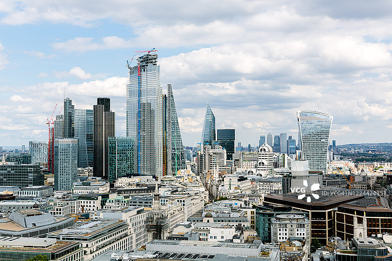英国伦敦城市景观鸟瞰图图片素材