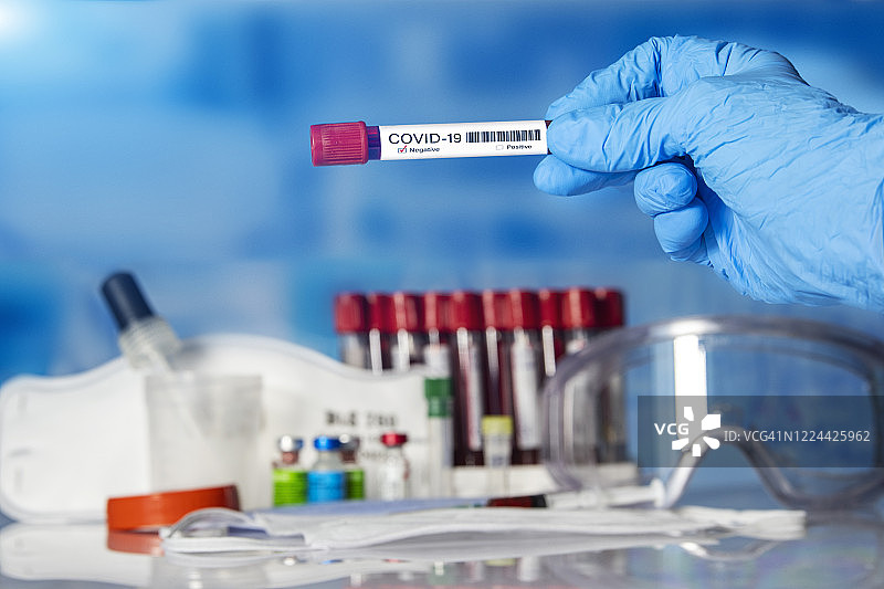 新冠病毒：阴性检测结果图片素材
