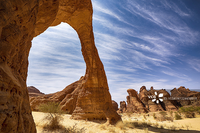 乍得撒哈拉Ennedi地块景观图片素材