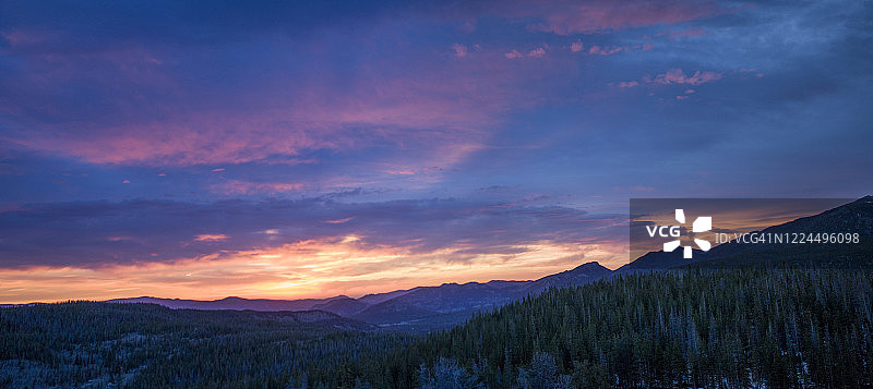 落基山国家公园日出背景图片素材
