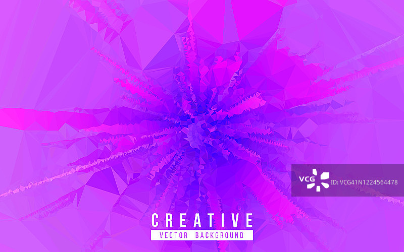 多边形爆炸紫外线矢量抽象背景图片素材