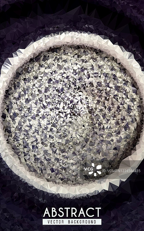 抽象圆形边框多边形背景图片素材