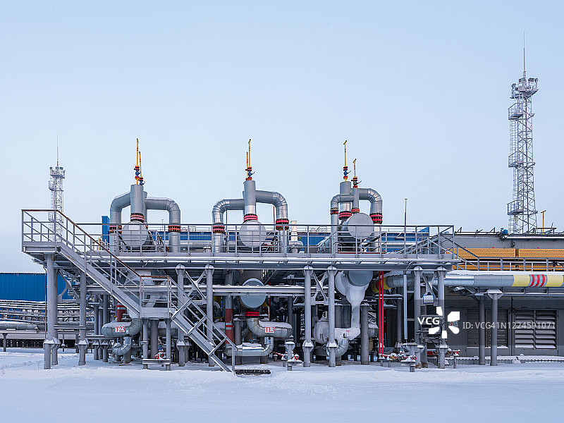 俄罗斯的天然气生产和加工图片素材