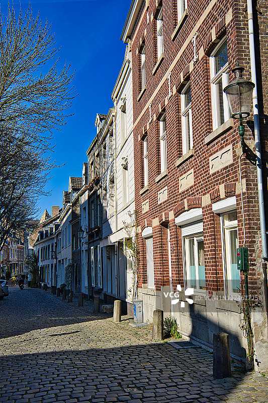 马斯特里赫特（荷兰）老城区的街道图片素材