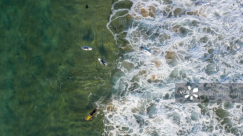 悉尼北部海滩和海岸线无人机图像图片素材