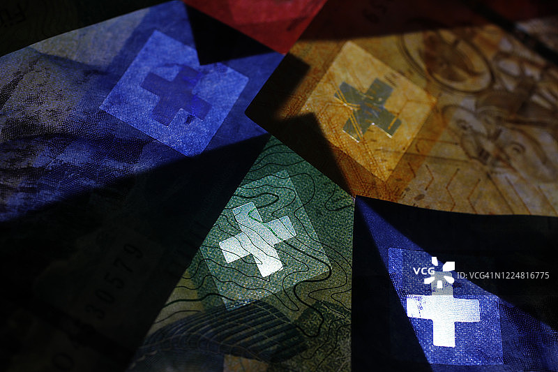 瑞士法郎纸币图片素材