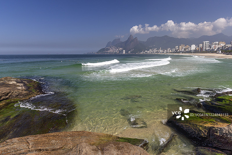 里约热内卢伊帕内玛的阿普多海滩图片素材